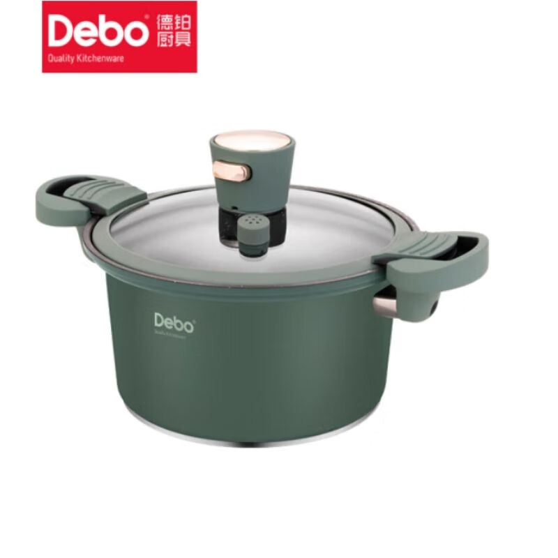 德铂(Debo) 米尔斯微压锅不粘煲汤锅22cm 3.5L DEP-DS323高清大图