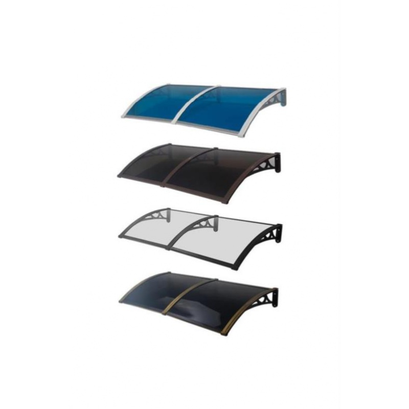 大雨棚闪电客消音板雨搭遮阳棚飘窗外大口隔热挡雨板遮阳支架遮雨棚