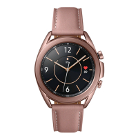三星 Galaxy Watch3 迷雾金 41mm BT版 蓝牙电话智能手表 音乐播放天气表盘 睡眠评分 血氧测量 真皮表带