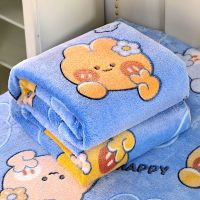 法兰绒床单冬季加绒加厚珊瑚绒毯子保暖毛毛绒毯双面通用 120*200cm【铺盖两用】 小乖乖