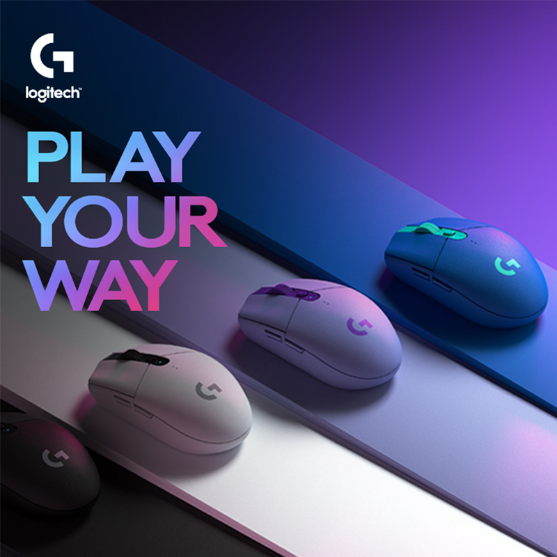 罗技(Logitech)G304电竞游戏无线鼠标USB接收台式机笔记本电脑通用电竞游戏吃鸡绝地求生神器吃鸡宏APEX紫色
