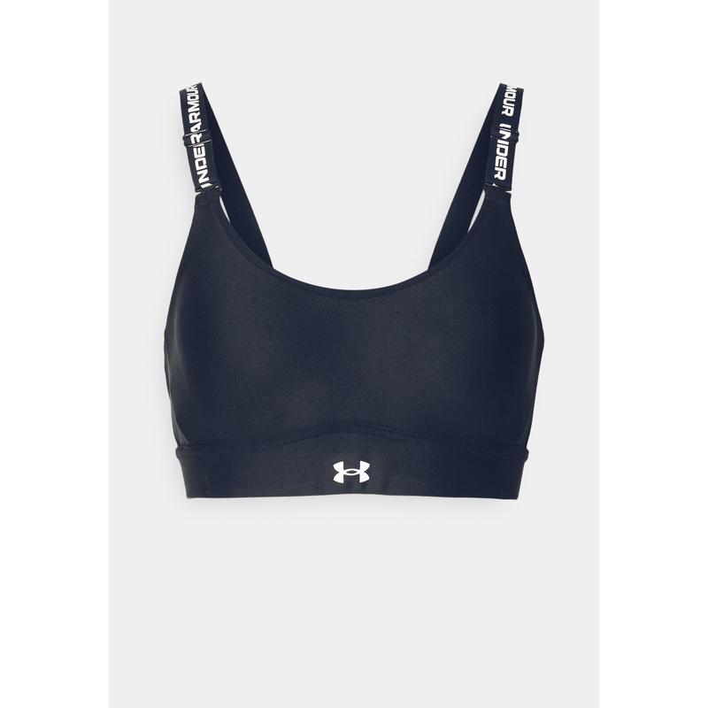 Under Armour女士中支撑运动内衣训练跑步透气背扣 adjustable肩带 earth oran高清大图