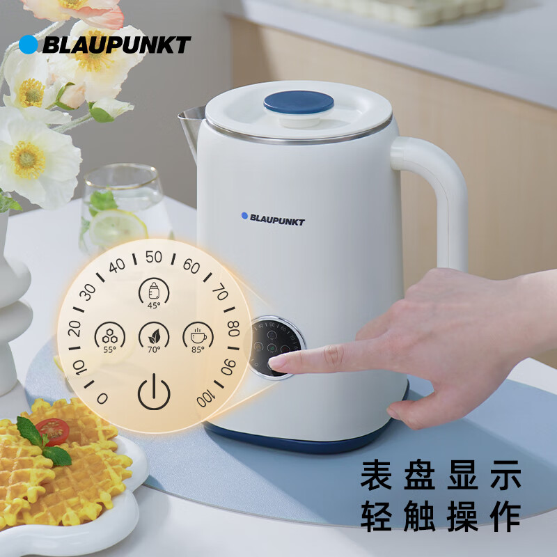 蓝宝(BLAUPUNKT) BP-DRSH08 电热水壶家用大容量双层防烫烧水壶 1.7L高清大图