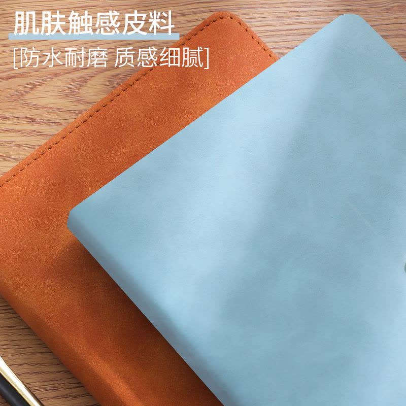 [补贴10%]A5笔记本子B5加厚记事软皮商务简约ins风学生会议记录批发考研日记超厚皮面工作新款带扣皮质记事本商务人士图片