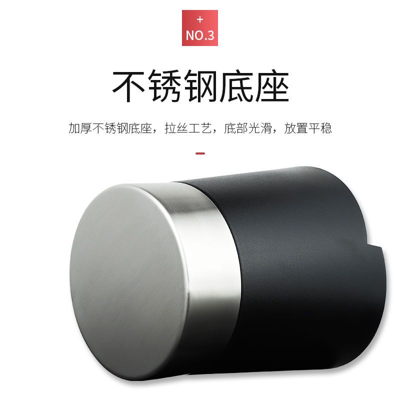 圆形吧台吸管桶分配盒奶茶店专用创意吸管座收纳架三格分配器商用 三格吸管收纳座(蓝色)