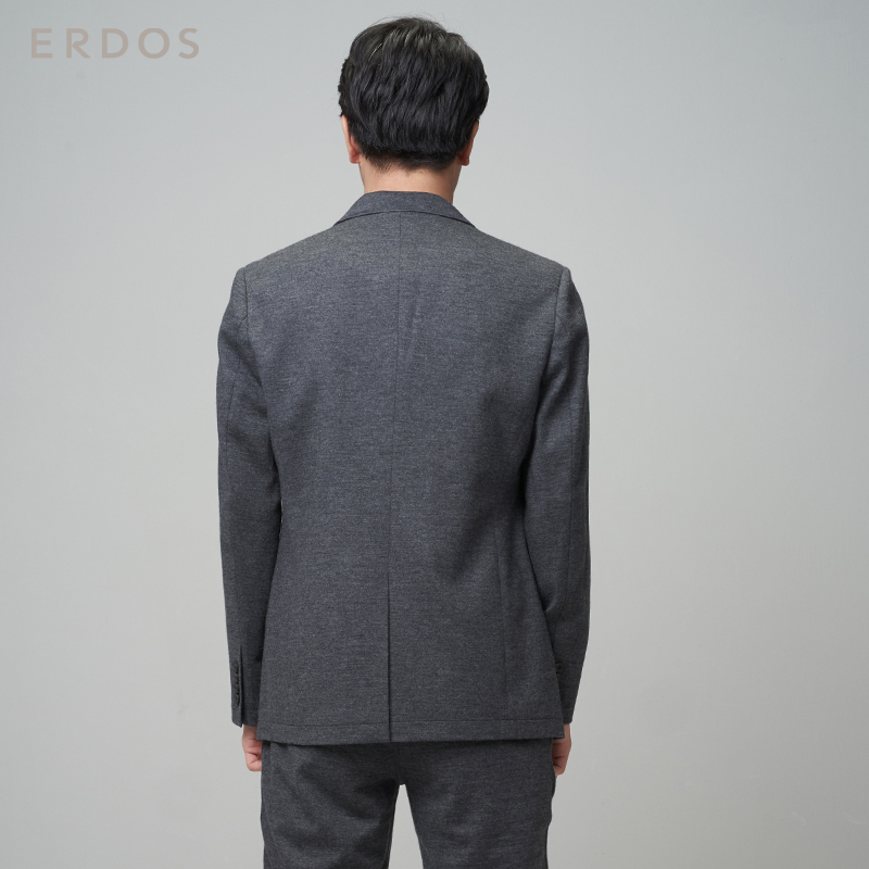 鄂尔多斯ERDOS 商务舒适保暖修身显瘦羊毛男士大衣外套夹克