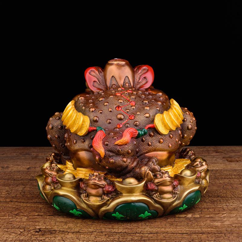 家柏饰(CORATED)金蟾摆件 金蟾摆件大号三脚金蟾蜍蟾收银台彩铜高清大图