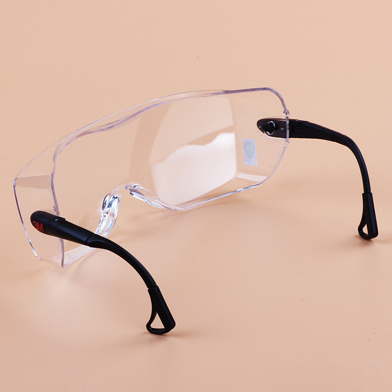 3m12308防护眼镜护目镜近视眼可戴防尘防雾透气劳保防飞溅防飞沫
