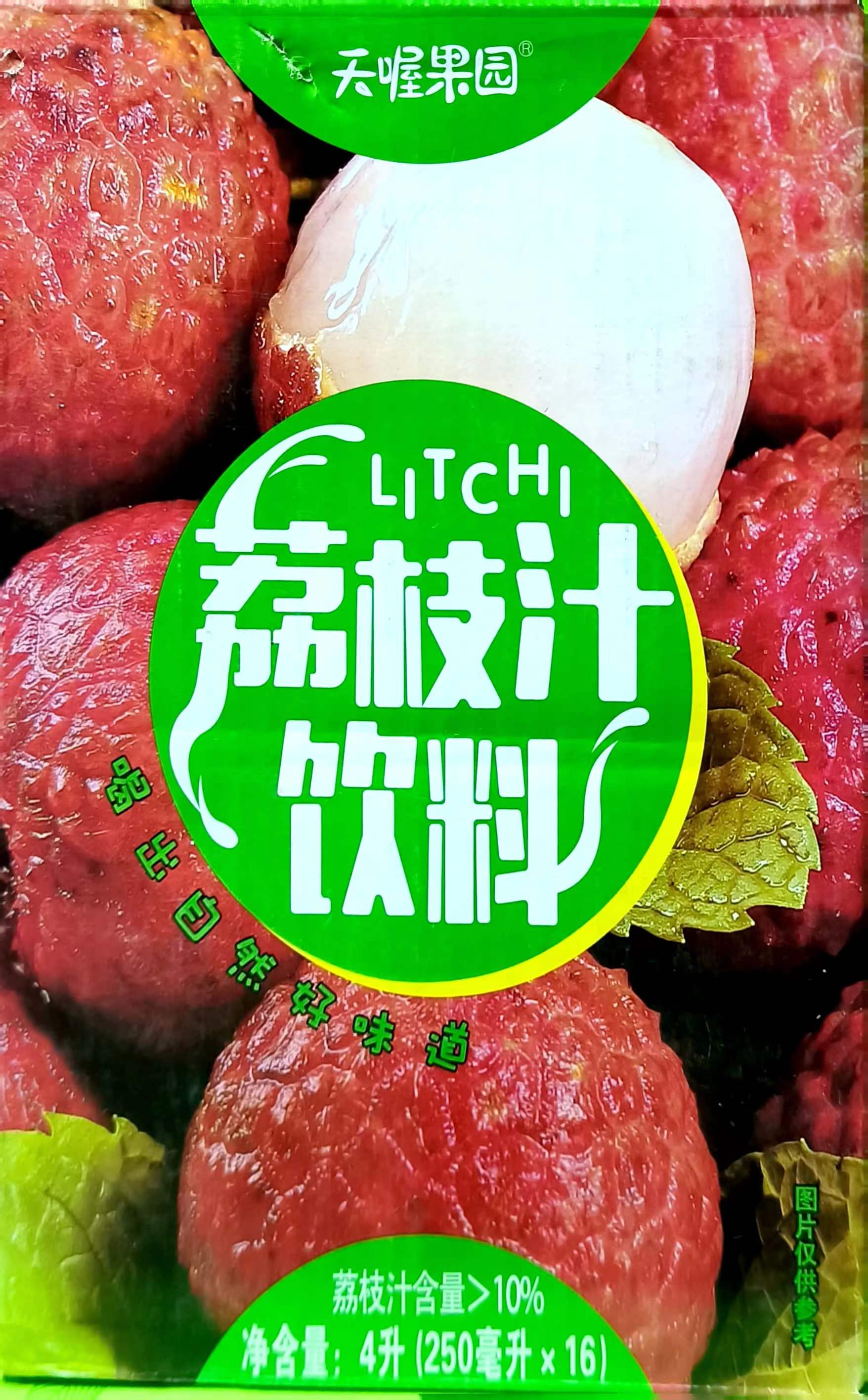 天喔果园 荔枝汁 250ml×16