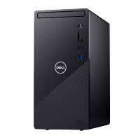 戴尔（DELL）Ins灵越 3880-R13N8B 十代酷睿干将高性能家用办公商务学生网课学习台式机电脑主机（i3-10100 8G 256G固态+1TB机械）