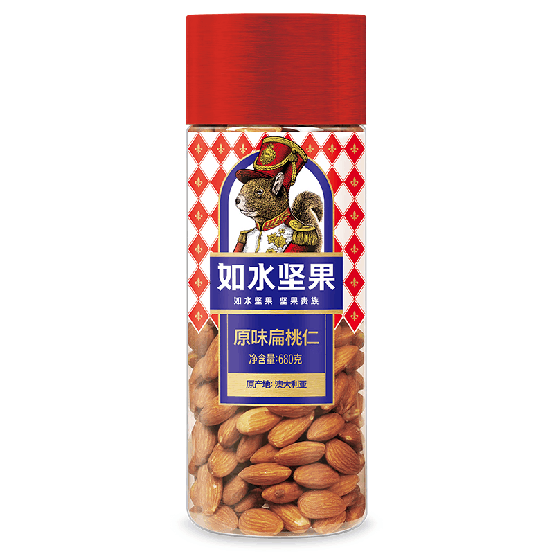 如水蜜饯坚果果干休闲零食 如水扁桃仁680g图片