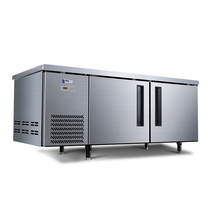 星星(XINGX) TS-15TE双温 厨房工作台商用铜管展示柜全冷冻冰柜商用不锈钢高清大图