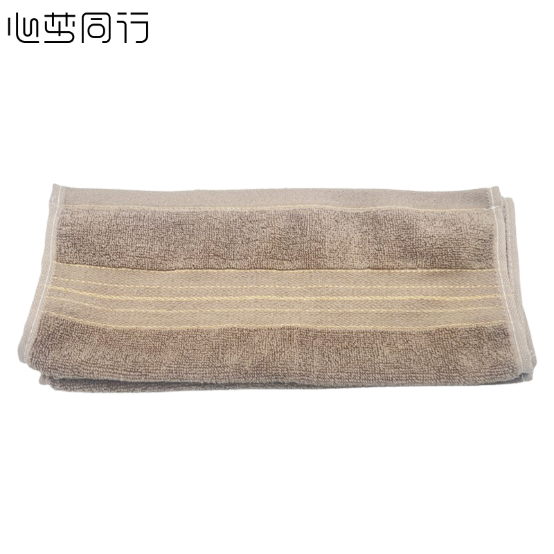 心梦同行金丝毛巾纯棉洗脸面巾劳保擦汗巾 34*75±2cm/100g/2305/条高清大图