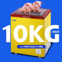 SAST 商用冰柜展示雪糕柜家用 小型卧式冷柜圆弧形玻璃门 双温小冷柜冷藏冷冻转换柜小卖部超市 BD/BC-138A