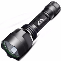 魔铁 C8T6手电筒强光远射充电小型防水防身户外手电筒家用迷你骑行应急LED自行车灯