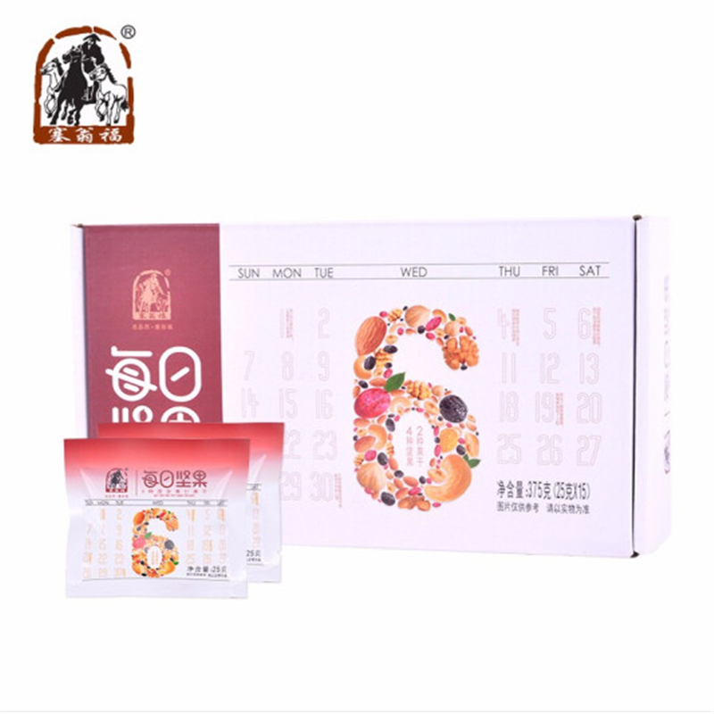 塞翁福 每日坚果礼盒 375g(25g*15袋)