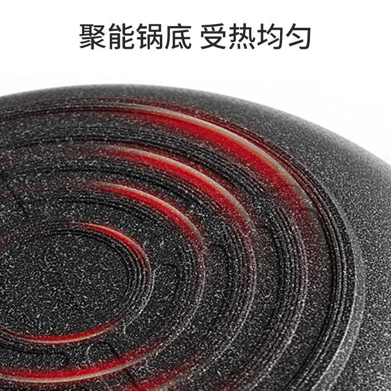BRK Germany德国厨具卡塞尔不粘锅炒锅32cm 麦饭石色不粘锅具烹饪用具