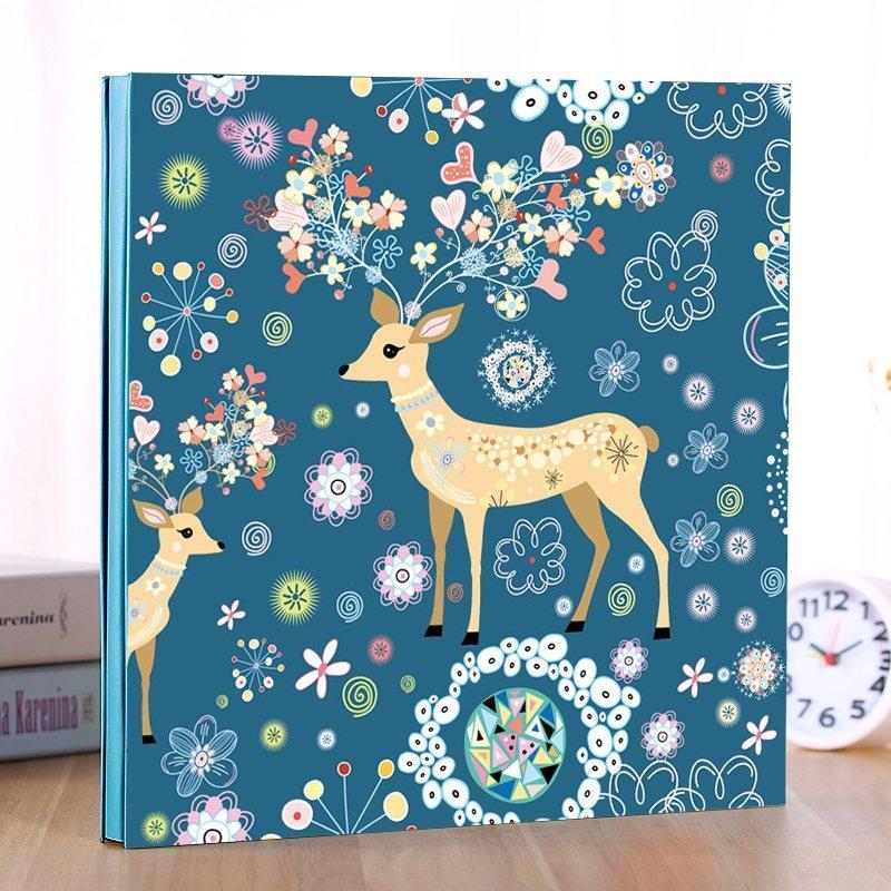 家庭情侣diy相册本 纪念册自粘贴式覆膜相册制作影集相簿生日 三维