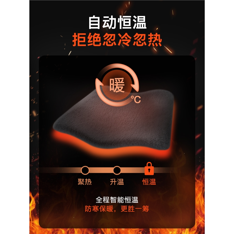 汽车加热坐垫冬季车垫车载冬天12V车用24V后排电热毛绒座椅座垫套(GFZ)