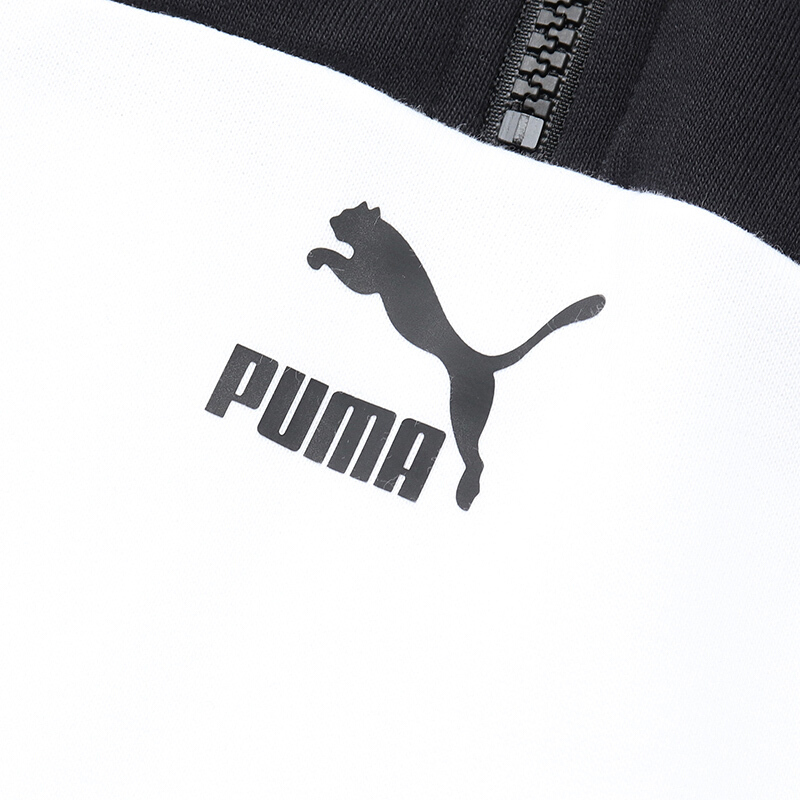 PUMA彪马男装2019新款运动服休闲连帽针织卫衣595880 59588002彪马白