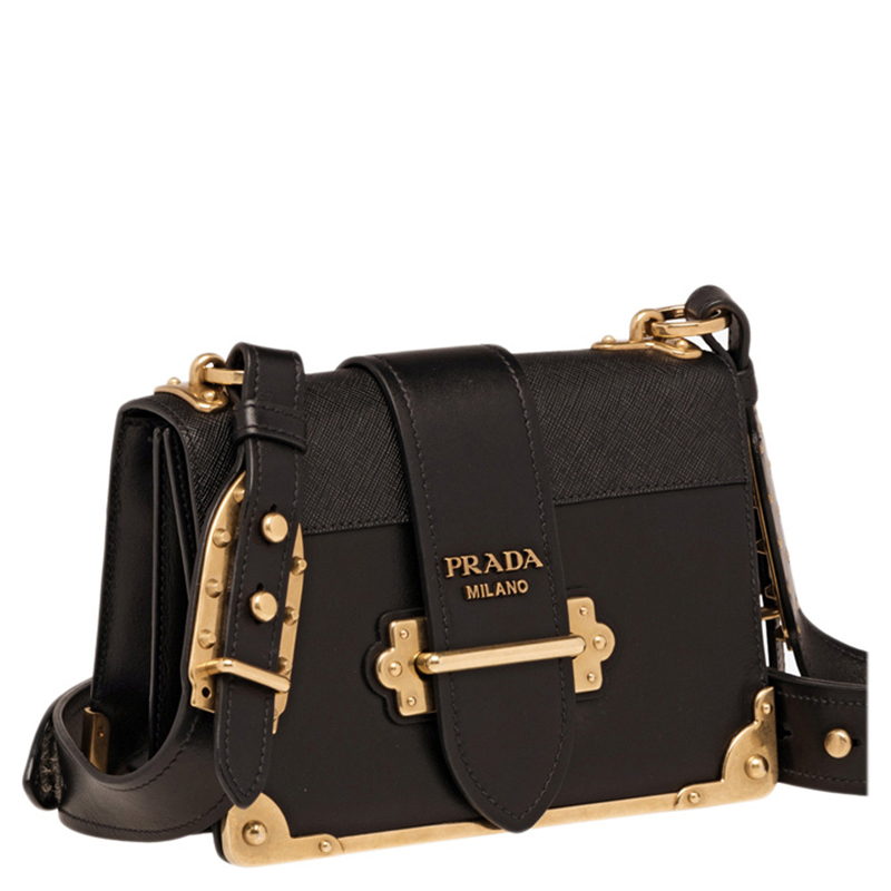 [直营]普拉达(PRADA) Cahier系列 女士牛皮挎包 单肩包 斜挎包 女包