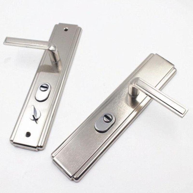 通用型防盗门把手门锁拉手把手配件实心加厚手柄进户门大门拉手双活