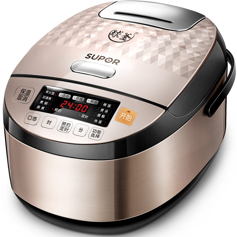 苏泊尔(SUPOR) 电饭煲 CFXB40HC817-120 4L 精铁球釜 IH加热