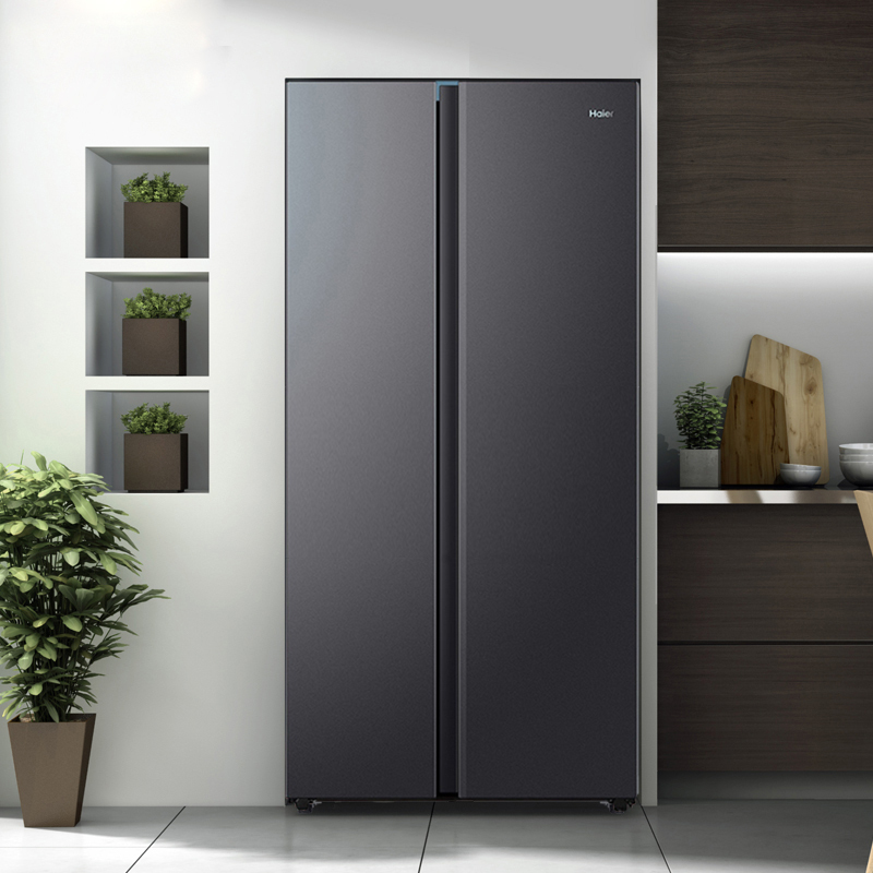 海尔haier对开门双门冰箱515517升一级双变频风冷无霜超薄机身巨能冻