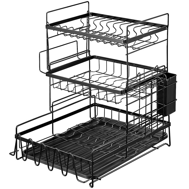 厨房置物架用品用具碗碟餐具收纳架碗筷收纳盒碗柜洗放晾沥水碗架收纳层架 三维工匠高清大图
