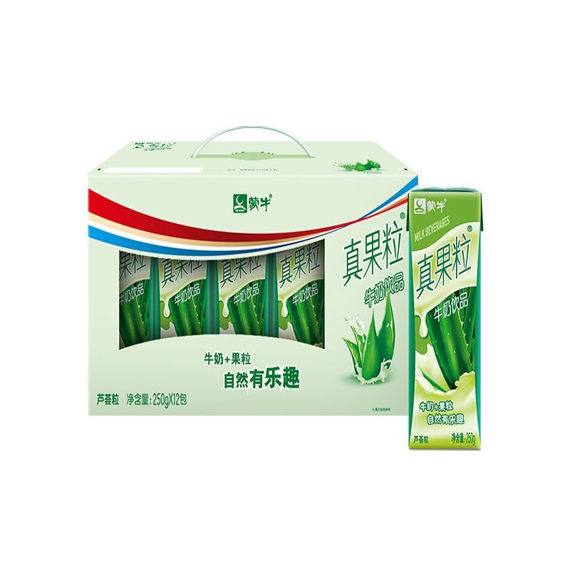 蒙牛 真果粒牛奶饮品(芦荟)250ml*12盒