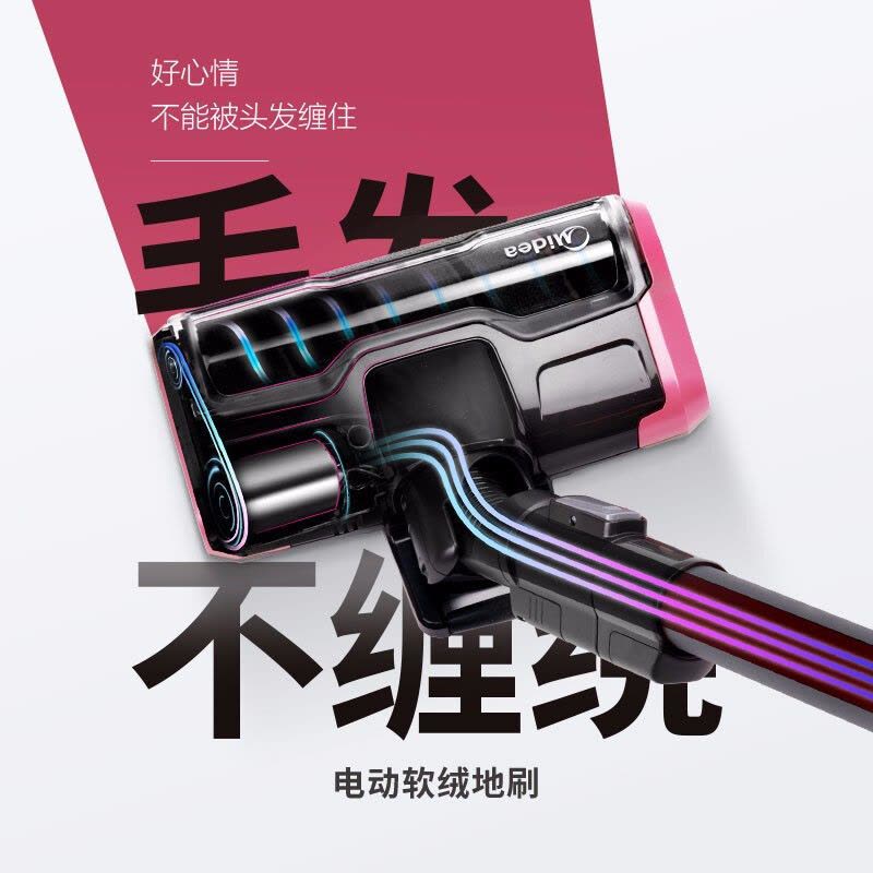 美的(Midea)吸尘器P81无线手持式家用大吸力挂式充电无绳 除螨车载吸尘器 四重过滤装置 自动尘盒 可水洗 四种模式图片