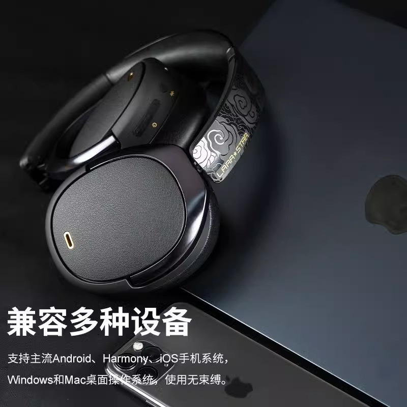 EDIFIER/漫步者LS880NB PRO空间音频头戴式蓝牙耳机6降噪双金标w820nb新款 黑色