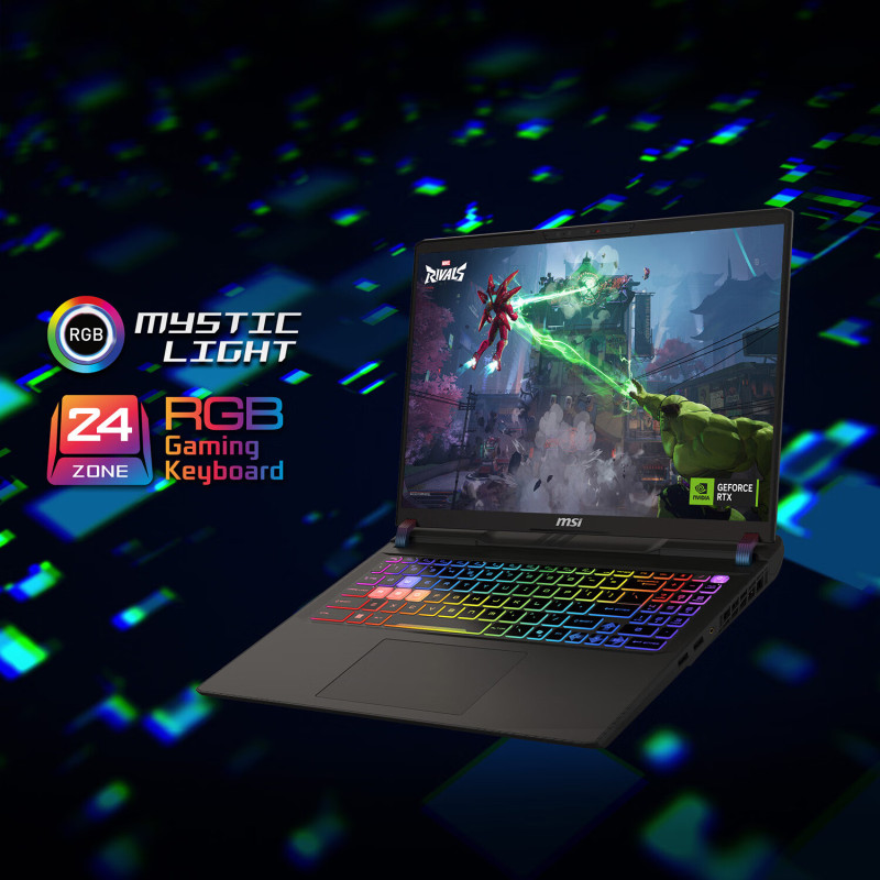 微星(MSI)泰坦16 AI 2025 16英寸游戏笔记本电脑(酷睿Ultra 9-275HX 满血RTX5080 16G 1TB 2.5K/240Hz屏)