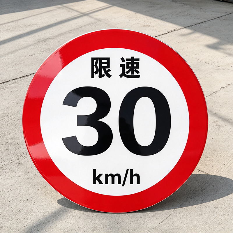 劲脉 限速标志牌 直径 60cm*厚度3mm 个高清大图