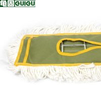 龟固 平板拖把 地拖推尘墩布大号长杆商用尘推 特厚细棉纱 60cm整套 1套 62314A1 1个