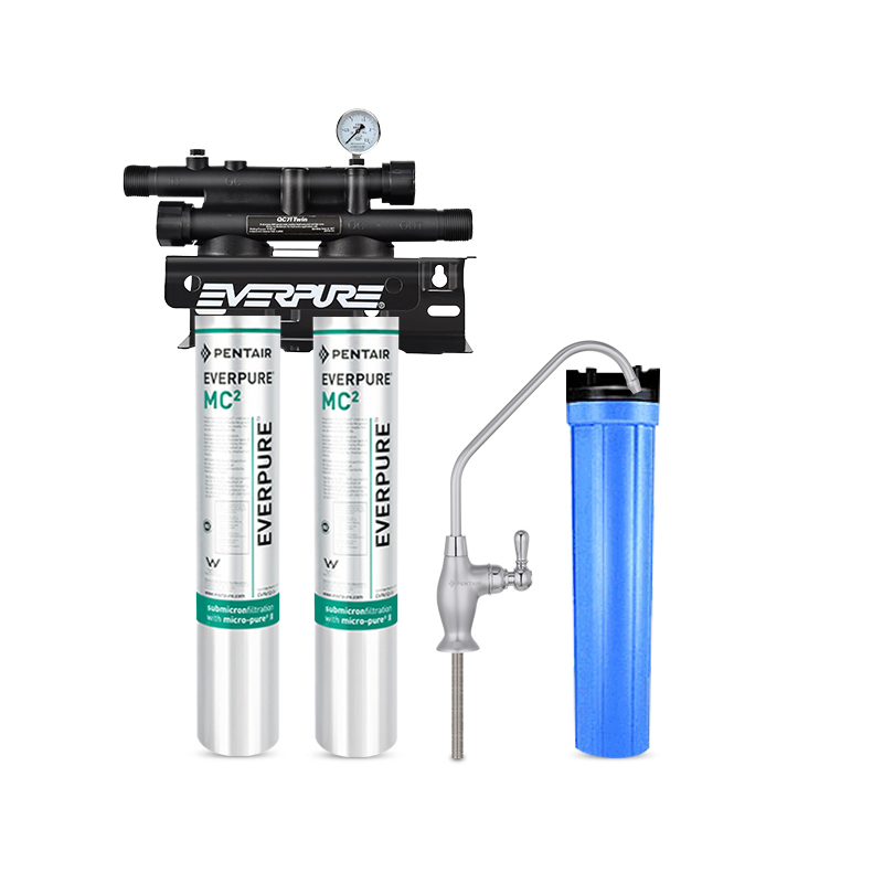 爱惠浦(Everpure)MC2 双滤头 大流量-额定净水量3300L 商用直饮净水器