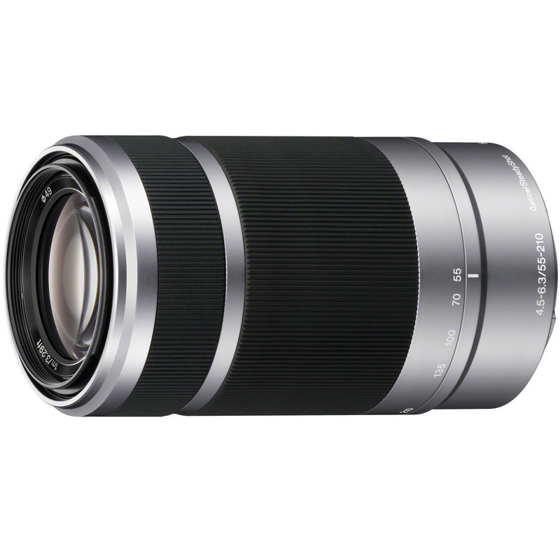 索尼(SONY)SEL55210/S E 55-210mm F/4.5-6.3 APS-C画幅微单远摄变焦镜头 银色索尼E卡口滤镜口径49mm