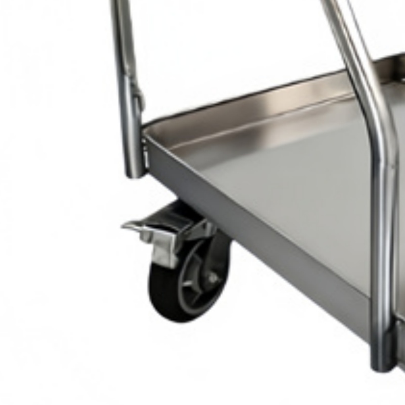 攸启隆不锈钢双层工具车750*500*970mm个高清大图