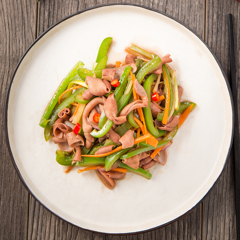 华英 精切鸭肠鸭肠衣 500g/袋 卤味火锅食材涮锅食材高清大图