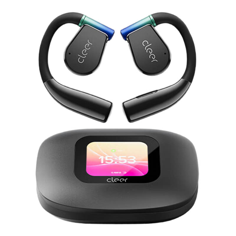 CLEER ARC 3MAX运动版开放式AI蓝牙耳机,星光黑高清大图
