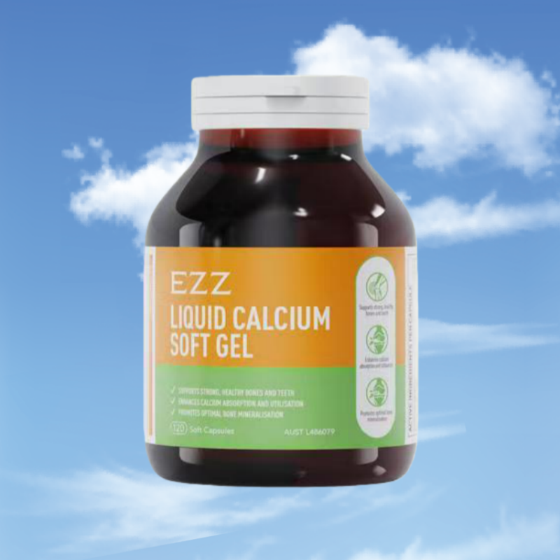 EZZ液体乳钙软胶囊120粒羟基磷酸钙VD3VK2高效成人补钙澳洲原装进口强壮骨骼牙齿健康 青年中老年补钙12岁以上适用高清大图