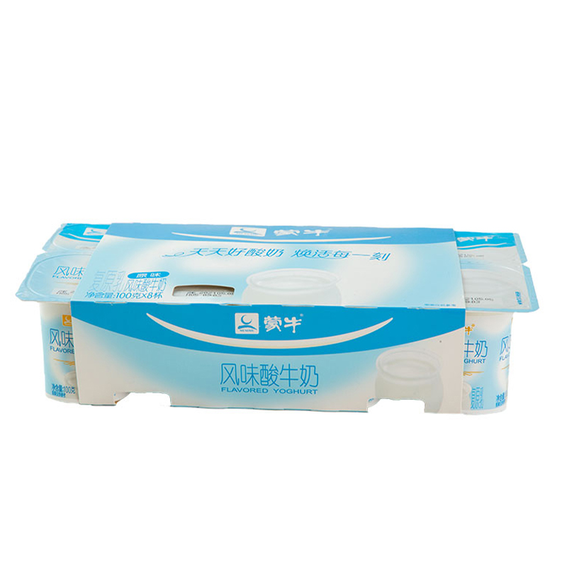 蒙牛风味酸牛奶原味cd城市圆周杯100g8杯