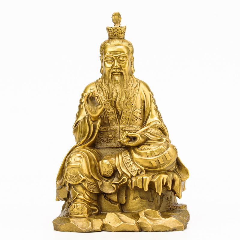 家柏饰(CORATED)铜太上老君道德天尊神像道教三清祖师铜像客厅装饰品高清大图