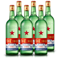 【可开发票 保证正品】红星大二锅头白酒 56度 750ml*6瓶 清香型 整箱装（新老包装随机发货）