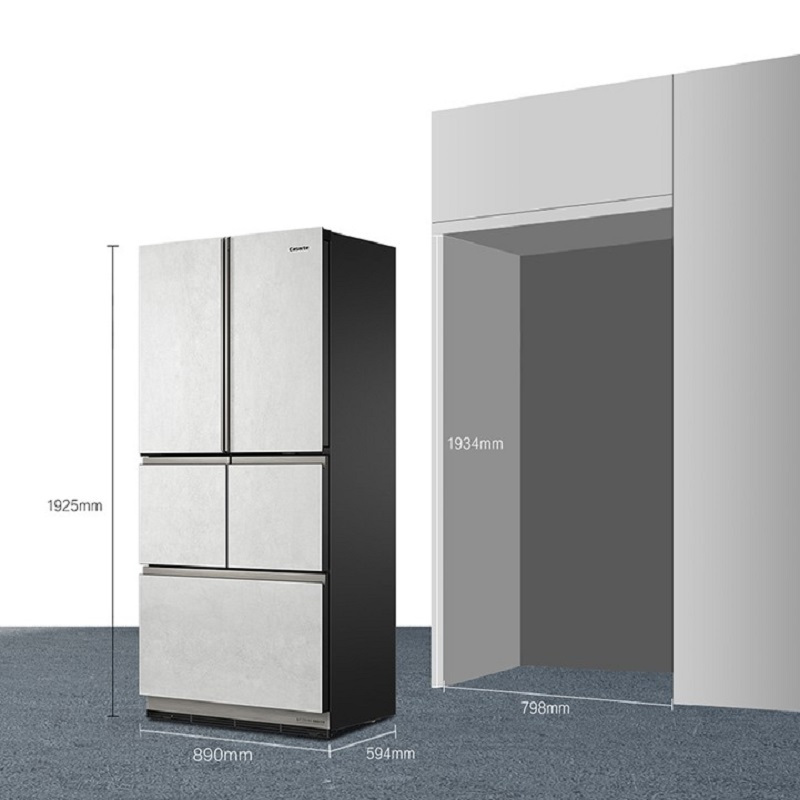 卡萨帝550升平嵌F+格局多门冰箱 原创平嵌、MSA控氧保鲜、5℃~-20℃宽幅变温区、智慧动态杀菌、-30℃+深冷智冻