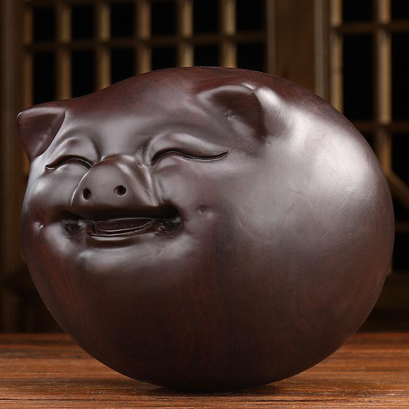 十二生肖猪摆件客厅旺财福猪风水摆设酒柜装饰品办公室桌摆设_539_254