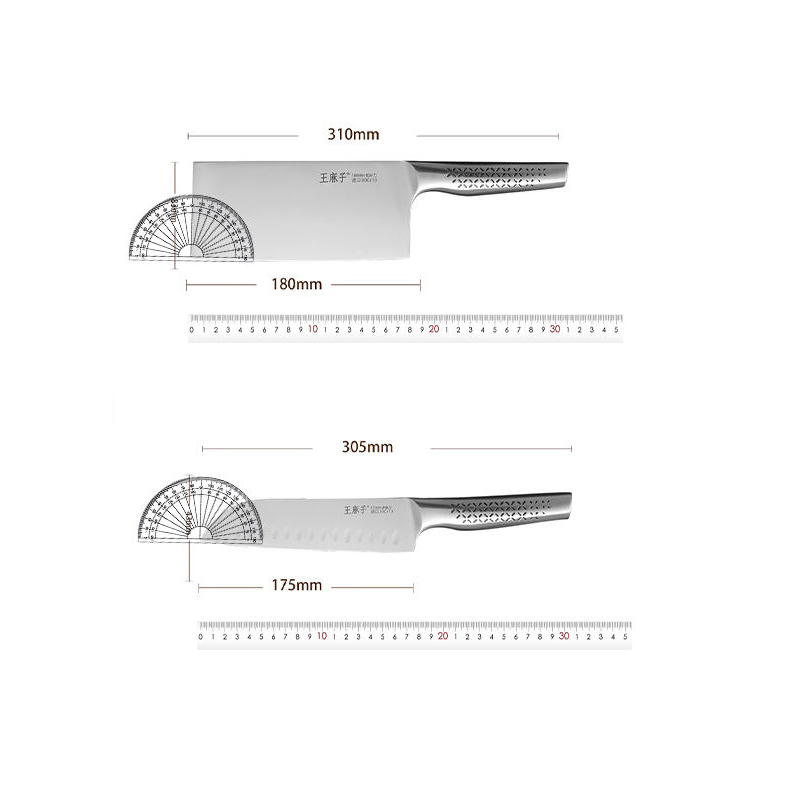 王麻子菜刀菜板组合厨房厨具全套全钢切片刀锅铲汤勺套装正品8138高清大图