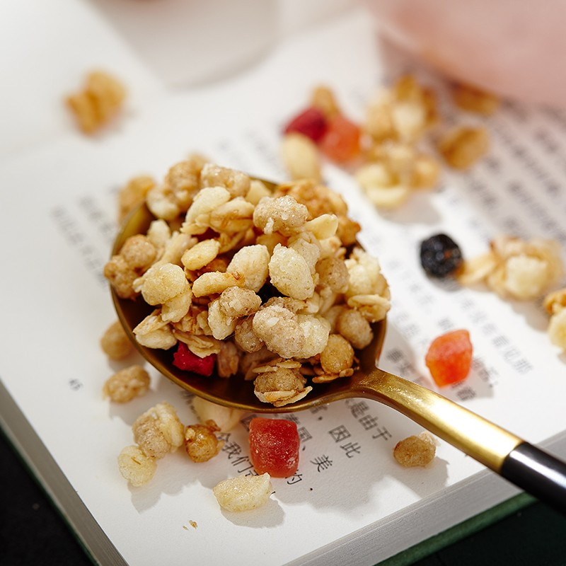 Calbee/卡乐比进口原味水果麦片600g*3袋即食燕麦片早餐饱腹食品冲饮