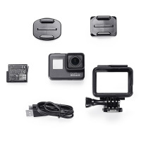 GoPro HERO 5 Black 运动摄像机 4K高清 语音控制 防抖防水 狗5 高清摄像机 含64G卡套装