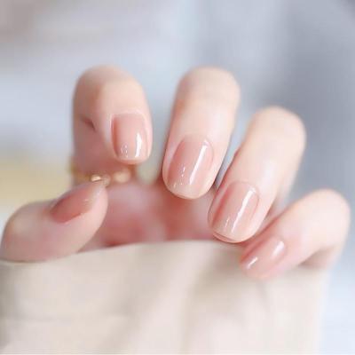 03冰透奶咖单件 半透明裸色指甲油免烤不可撕不可剥持久冰透果冻粉学生提亮显白